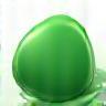 Decorative abstract green splash shape